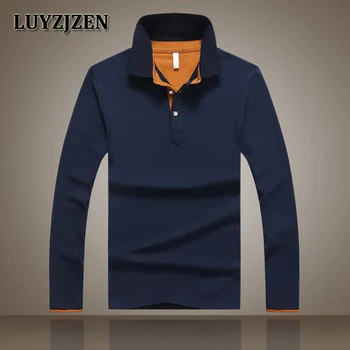 

Brand Polo Shirt Men 2017 New Arrival Men's Long Sleeve Polos Spring Autumn Male Casual Cotton Solid Slim Fit Polo Shirts A2