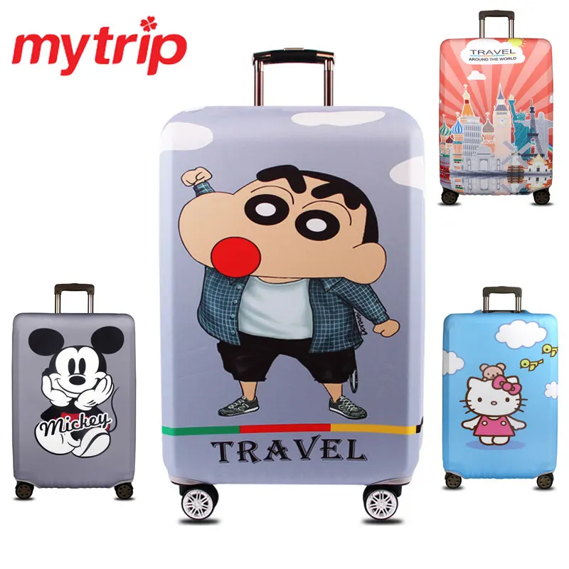 Cute Cartoon Thick Elastic Travel Luggage Protective Covers For 18 32 Inch Trolley Case Suitcase Cover