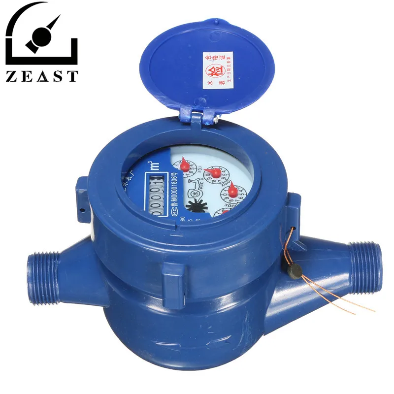 

Brand New Small Size 15mm Plastic Rotor type Cold Water Table Garden Home Water Measuring Meter Water