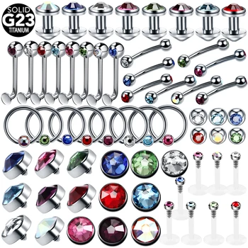 

8pcs/lot G23 Titanium Micro Dermal Anchor Earrings Dermal Top Lip Ring Nose Rings Eyebrow Piercings Nipple Piercing Body Jewelry