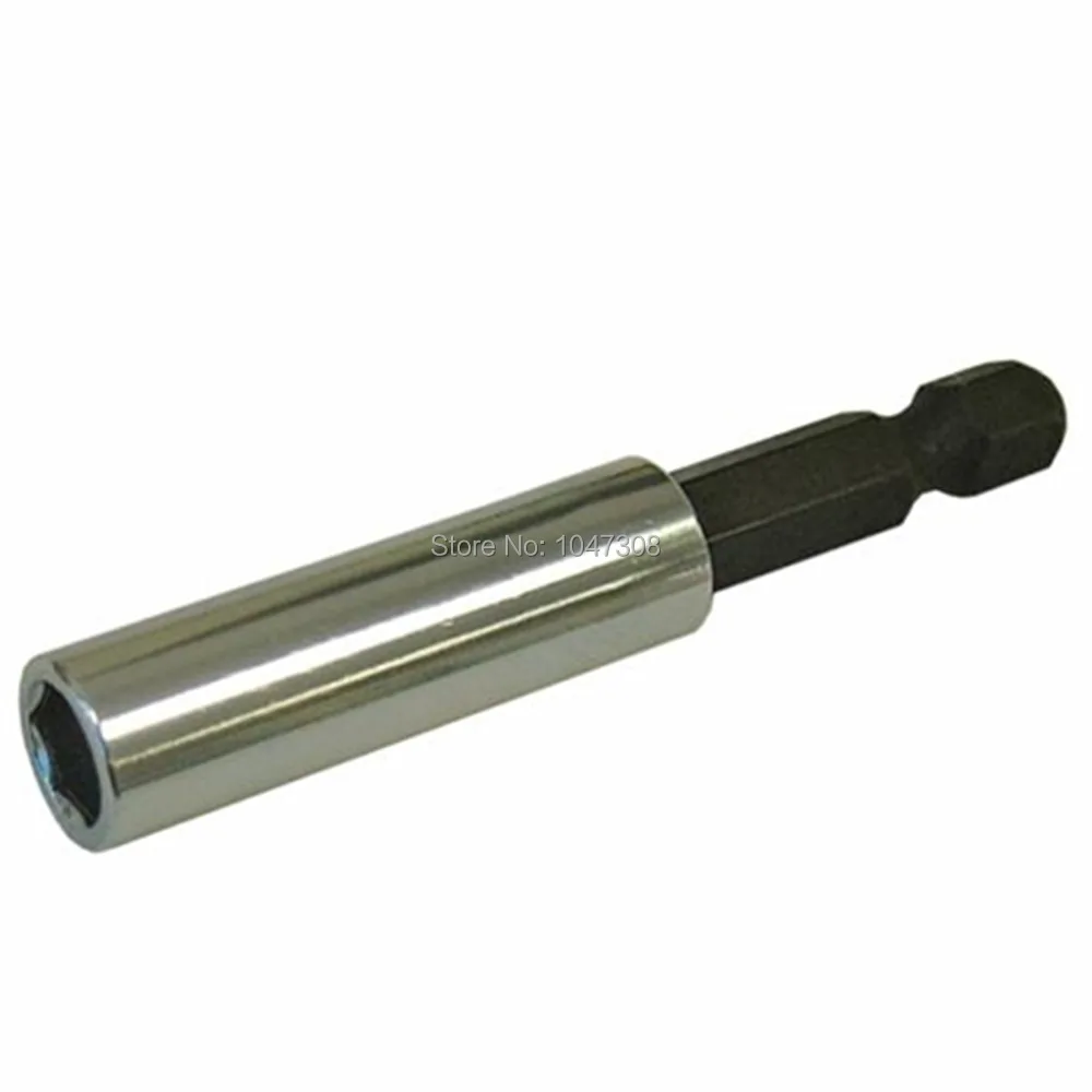 

60mm Magnetic Screwdriver Bit Holder Socket Set Extension Quick Change 1/4" Hex for use in Hand-Held Drivers or Power Drills