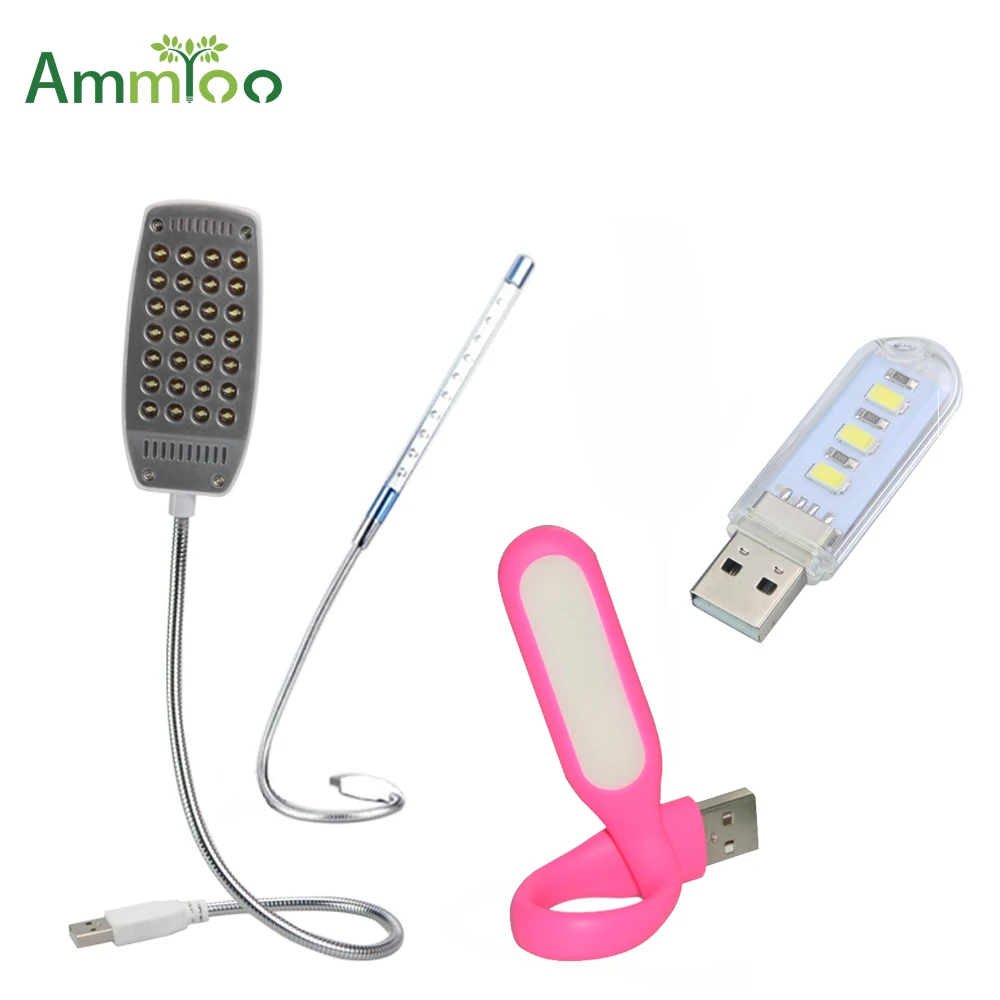 

USB Cable LED Night Light Eye Care Study Work USB LED Desk Table Book Read Lamp For Notebook Computer PC Charger Power Supply
