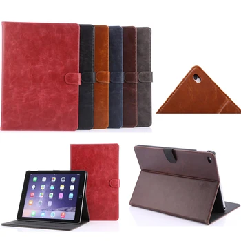 

For iPad Air 2 iPad 6 iPad 6 Smart Cover Leather Case Shockproof With Stand Automatic Wake-up Sleep Function