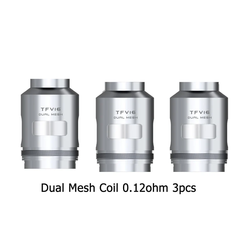 3 шт./лот SMOK TFV 16 сетка катушка 0.17ohm Двойная сетка 0.12ohm Тройная сетка 0.15ohm коническая сетка 0.2ohm головка для TFV16 Танк Mag P3 Vape