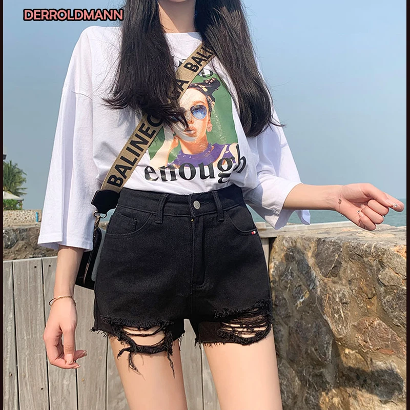 broken holes pocket jeans