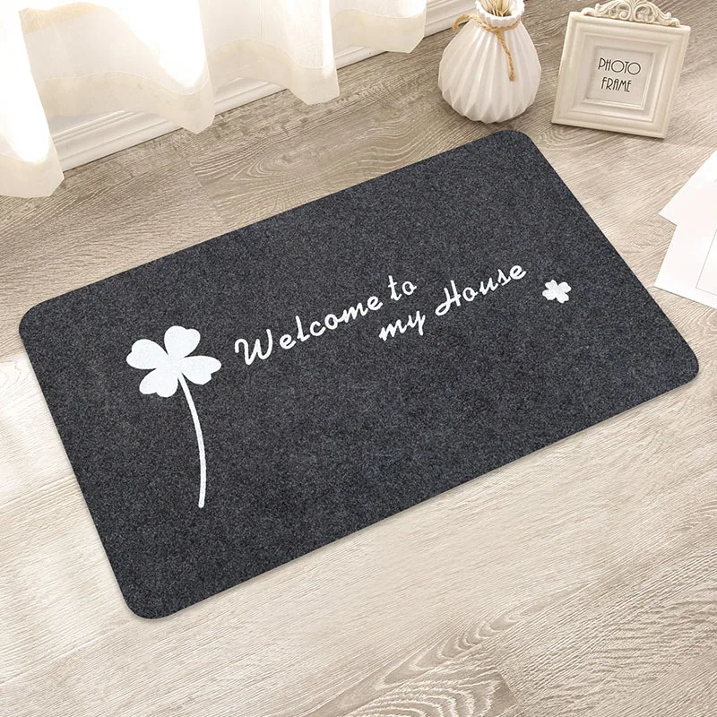 

Creative pattern bath mat Soft comfortable Water absorption non-slip Not fade bathroom carpet Kitchen bedroom stair bathroom mat