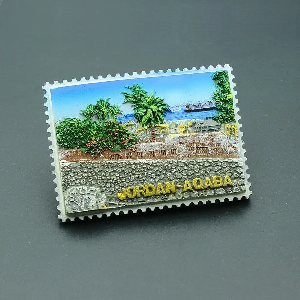 Jordan AQABA Tourist Travel Souvenir 3D Resin Refrigerator Fridge Magnet Craft GIFT IDEA