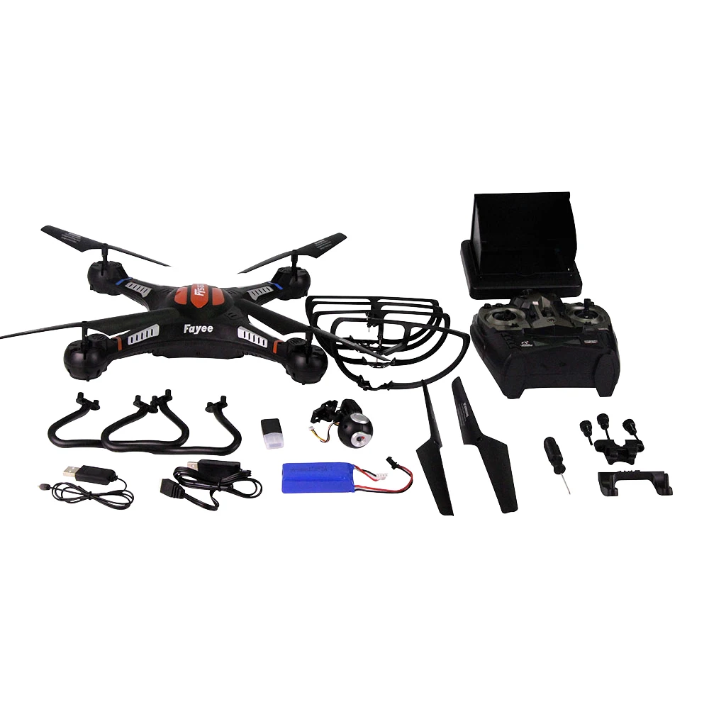 Большой Радиоуправляемый Дрон FY560 RC 5,8G ЖК-дисплей 6-Axis 7,4 V 3D Quadcopter Drone RC вертолет с четырьмя роторный самолет с 0.3MP HD