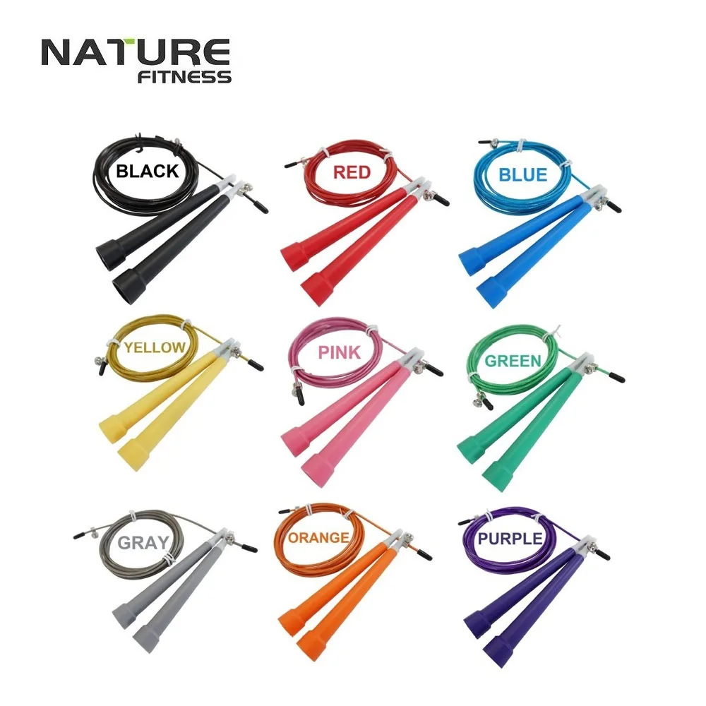 Length 3Meters Jump Skipping Ropes Cable Steel Adjustable Fast Speed