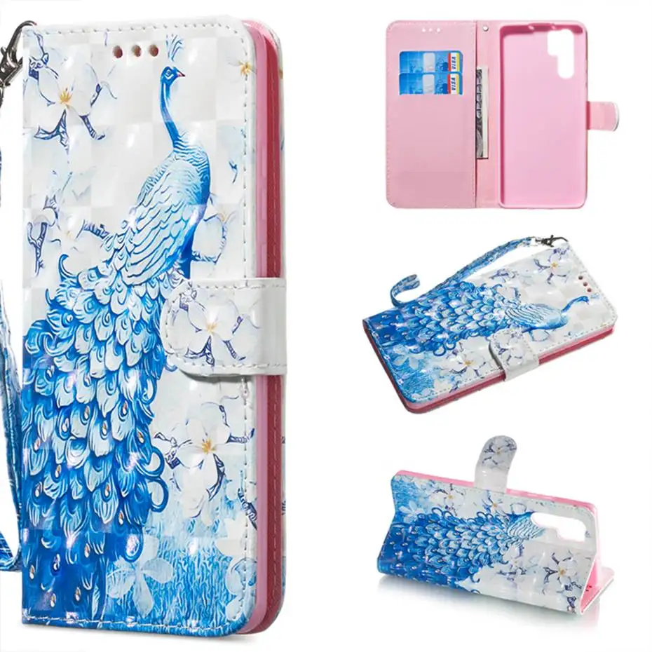 Чехол книжка из искусственной кожи для Huawei P30 P20 Pro P10 Honor 8X 8A 8C 8 Lite P Smart Y5 Y6 2017 2018 Mate 10
