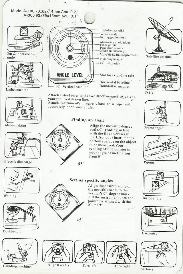 0,1 multi-function угол уровня масла Безель тип с магнитом транспортир тесты линейка транспортир Угол метр goniasmometer