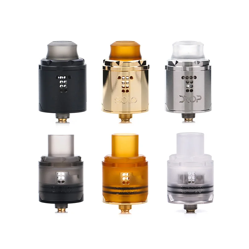 

2pcs pre-sale Original Digiflavor Drop Solo RDA single coil 22mm drop with two caps standard 510 and BF Squonk 510 pin deep base