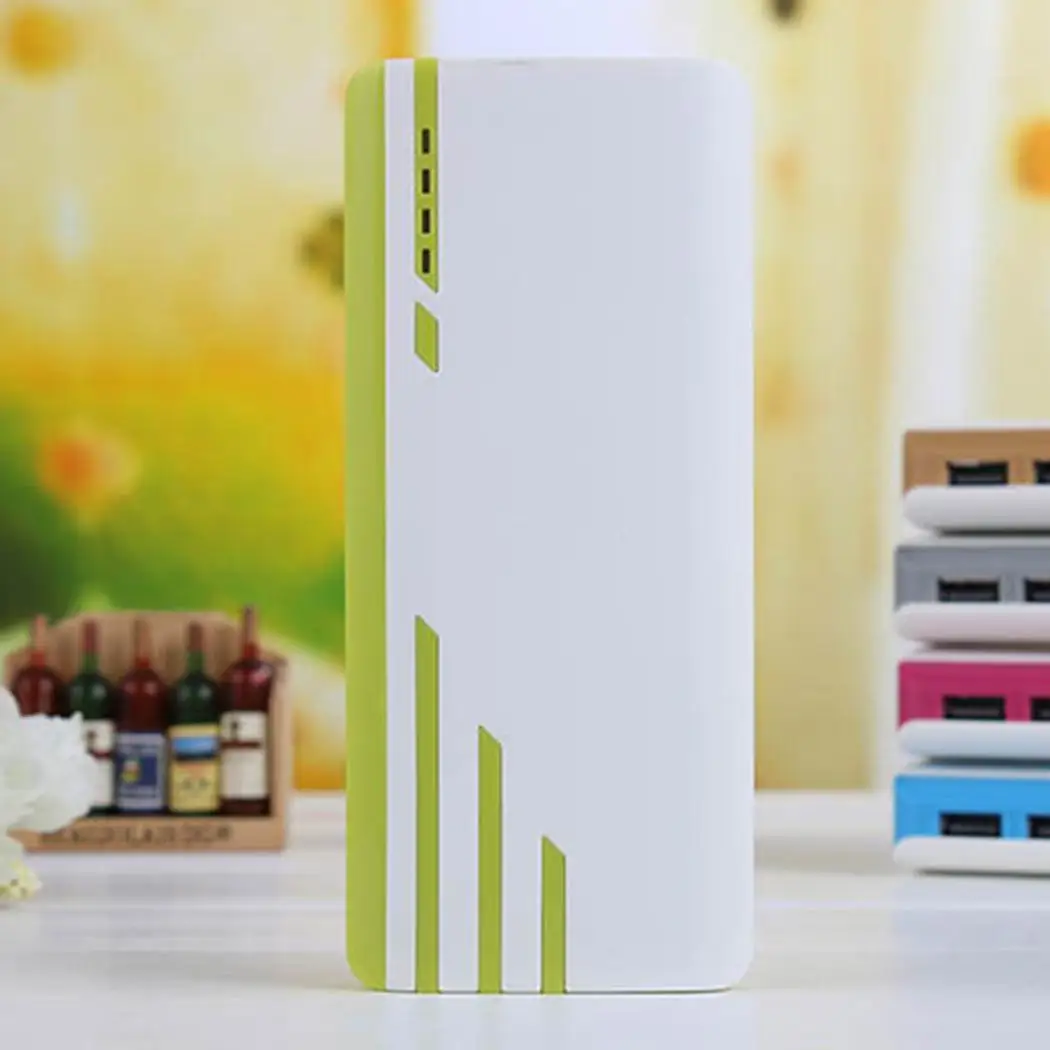 3-USB Выход power Bank Быстрая зарядка портативная цветная полоса зарядное устройство для мобильного телефона внешняя батарея для Xiaomi iPhone samsung