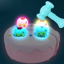 Детский торт на день рождения молоток стук сверкающая игрушка музыка вечерние шум производитель Музыкальные инструменты развивающие подарки для детей