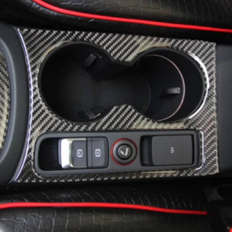Tonlinker интерьер набором чехол наклейки для AUDI Q3 2013-18 автомобильный Стайлинг 1-4 года шт. углеродного волокна крышки наклейки