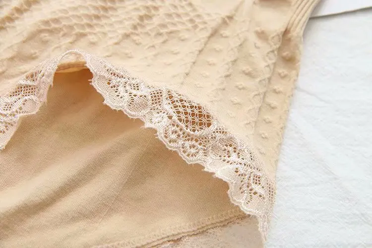 Plus Size High Waist Panties Women Stretched Slim Lace Briefs Casual Breathable Underwear Female 3XL KKFY2491