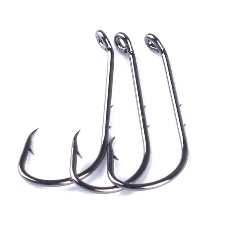 

100pcs Multiple Barbs Hook Fishing Hook High Carbon Steel Hooks Long Shank Hooks Size1/2/3 Fishing Tackles