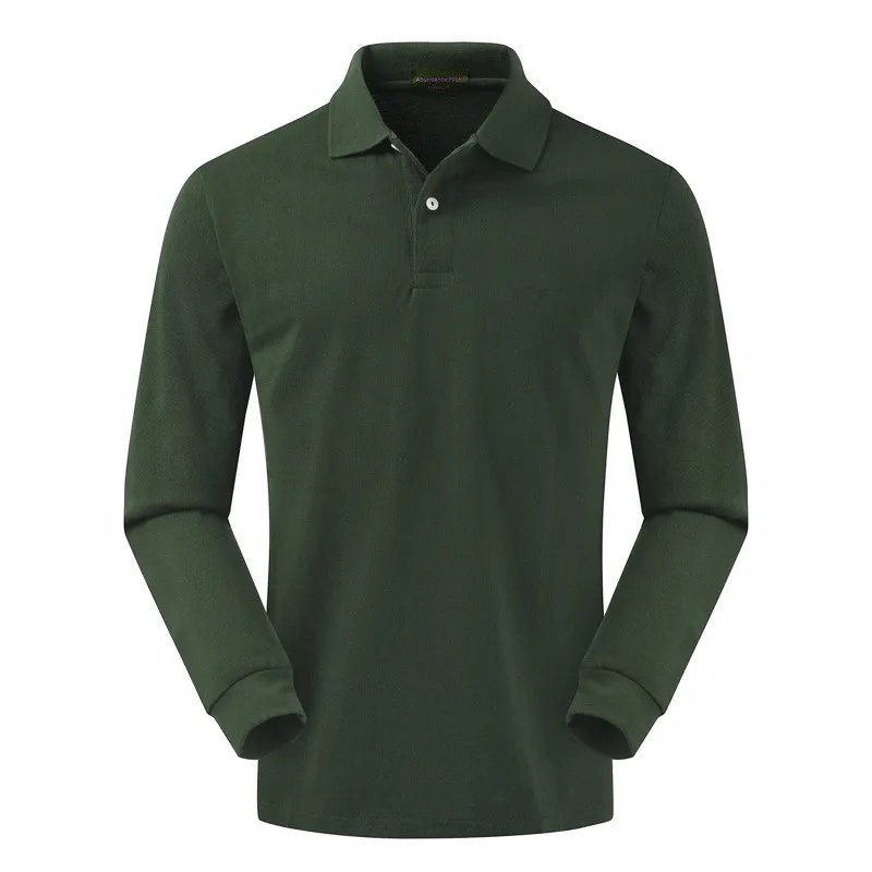 High quality 100% cotton spring and autumn pure color polo shirts men's bottom shirts long sleeves slim young lapel tops High quality 100% cotton spring and autumn pure color polo shirts men's bottom shirts long sleeves slim young lapel tops