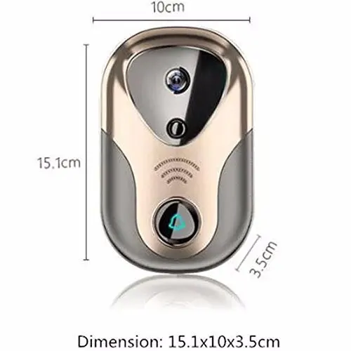 Security Home Wide 720P View HD Wi-fi Smart Visual DoorBell Camera Support SD Card and 433 Series Wireless Alarm Doorbell