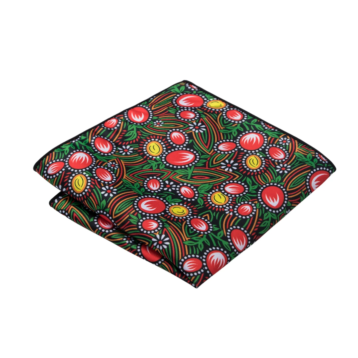 HP 074 Hi Tie New Arriving Mens Handkerchief Green Red Yellow Novelty