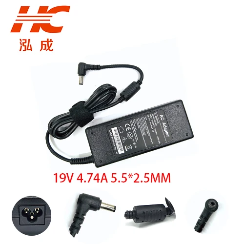 

TINGXING 19V 4.74A 90W 5,5 мм * 2,5 mmAC блок питания, адаптер для ноутбука, зарядное устройство для ASUS для Toshiba/HP
