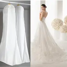 180 см длинный высококачественный Длинный Шлейф Свадебное платье мешок-Пыльник вечернее платье пылезащитный чехол сумка для хранения свадебной одежды Новинка