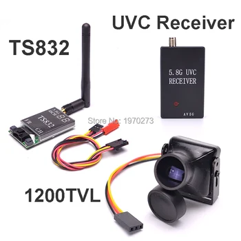 

5.8G FPV Receiver UVC Video Downlink OTG VR Android Phone + TS832 600mW 48CH Transmitter Module + 1200TVL COMS 2.8mm Camera