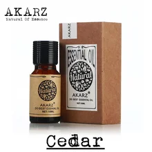 Famous brand AKARZ free shipping pure natural aromatherapy cedar oil Improve skin Disinfection Protect hair cedar Essential oil