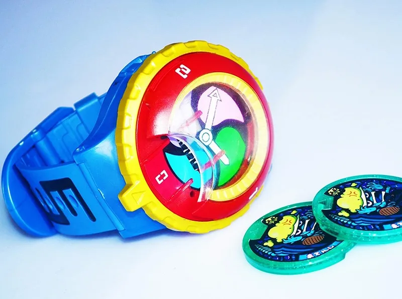 Горячие продажи японского аниме Yokai часы DX Йо-Кай наручные часы освещение Звук детская игрушка с 3 медалями Косплей Дети Рождественский подарок
