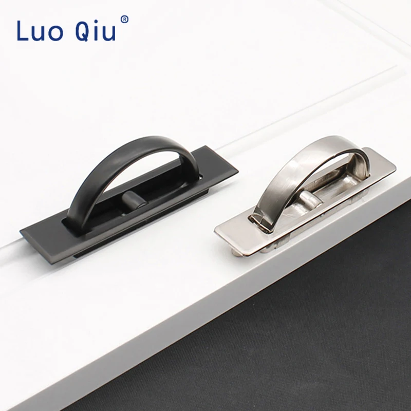 Hidden Door Handles Zinc Alloy Recessed Flush Pull Cover Floor