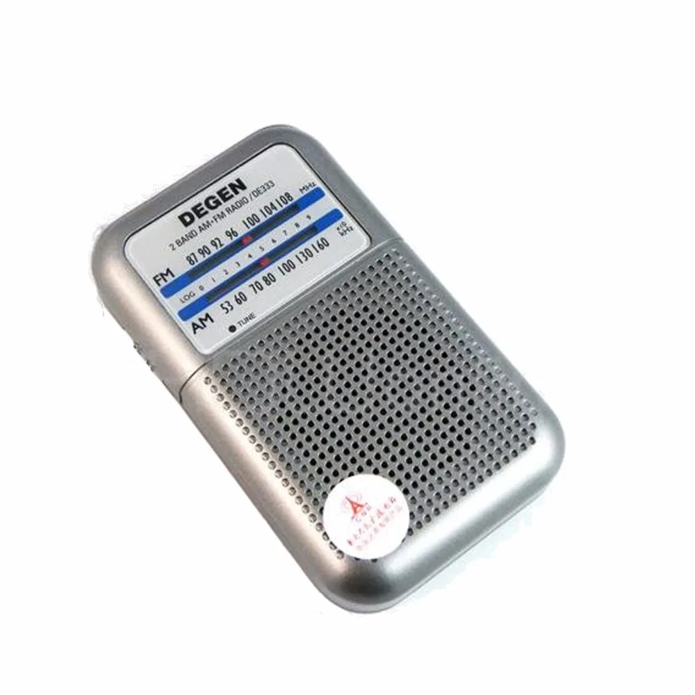 

Degen Radio DE333 FM AM Receiver Mini Handle Portable Two Band FM Radio Recorder A0796A