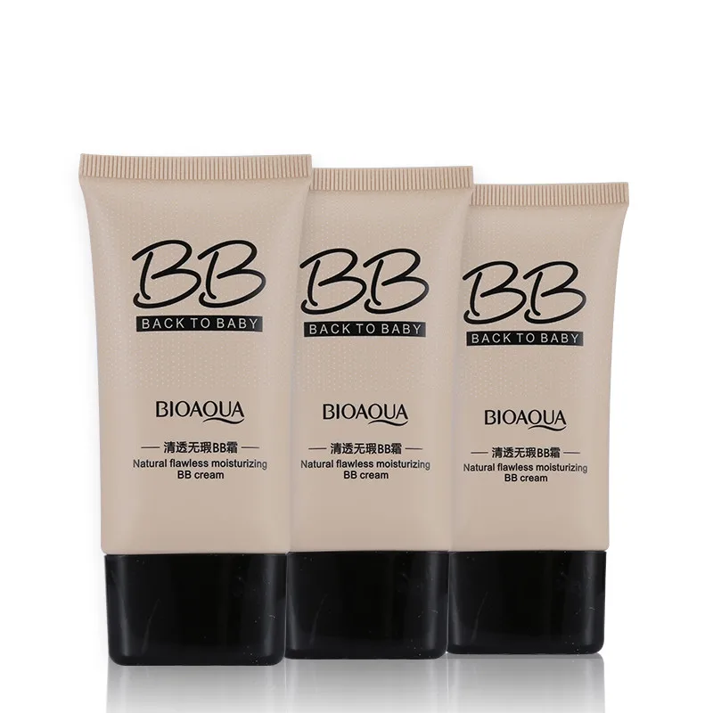 BIOAQUA Natural Flawless BB Cream Whitening Moisturizing Concealer Nude Foundation Makeup Face Beauty