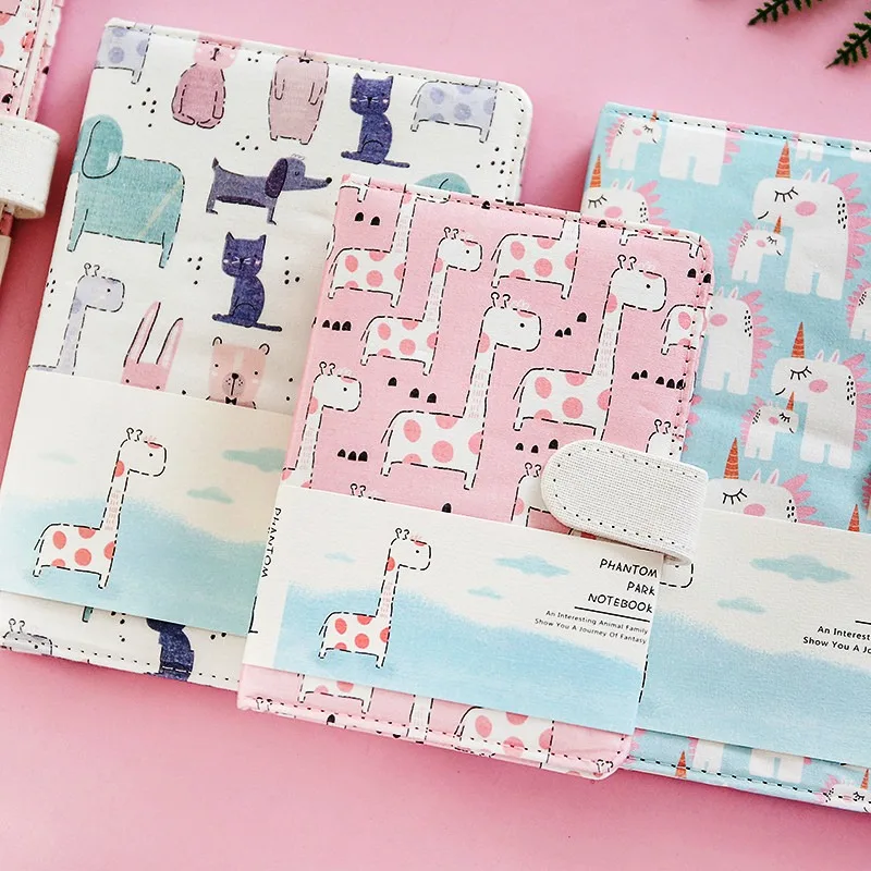 

Animal Place" Soft Faux Leather Diary Traveler Journal Beautiful Cute Notebook Study Notepad Stationery Gift
