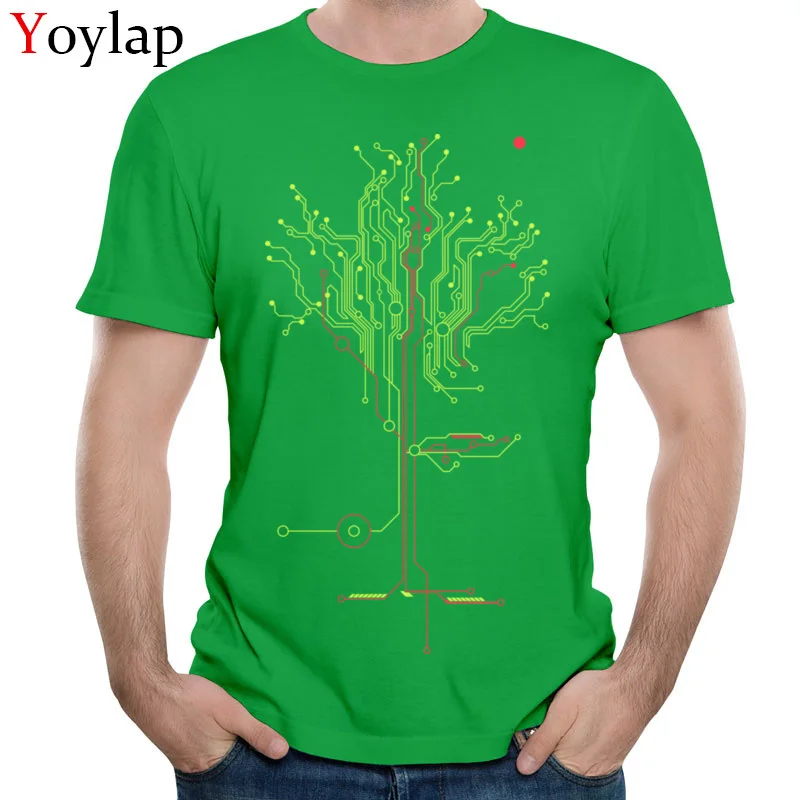  Dominant Casual T Shirt Round Neck 100% Cotton Tree of tomorrow Mens Tops Tees Short Sleeve Summer Casual Tee Shirts green