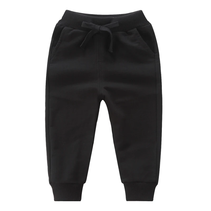 

2019 Boys Pants Kids solid Spring Autumn Clothes children pants for baby boys trousers girls harem pants grey black cotton