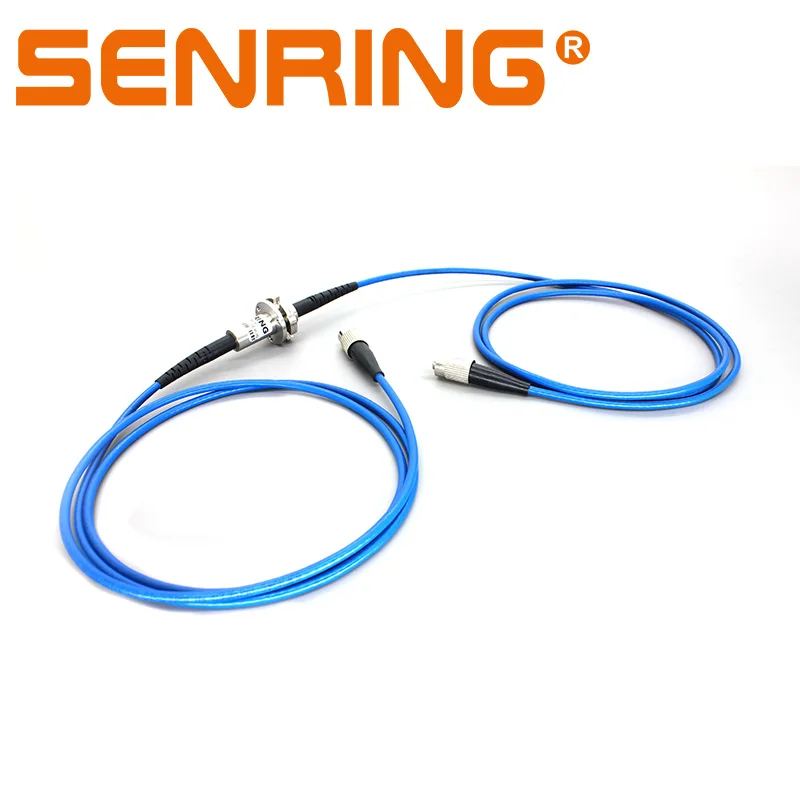 Fo100b Single Channel Optical Fiber Rotary Joint Optical Fiber Slip Ring With Fc Connector