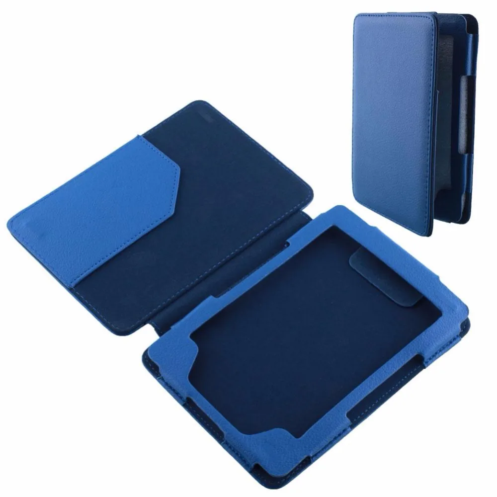 

Cewaal Blue Leather Cover Case for Kindle 4/5 E-book Reader Screen Protector