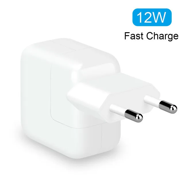 

2.4A Fast Charging 12W USB Power Adapter Phone Travel Home Charger for iPhone X 8 Plus 7 6S 5S iPad Mini Air Samsung for Euro EU