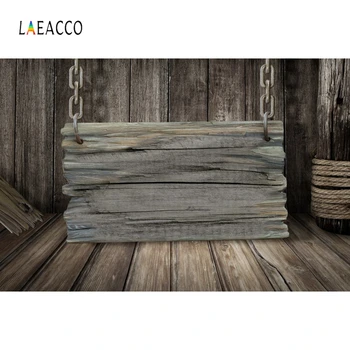

Laeacco Wooden Board Scenic Photography Backgrounds Customized Vintage Baby Pets Portrait Photographic Backdrops for Photo Stud