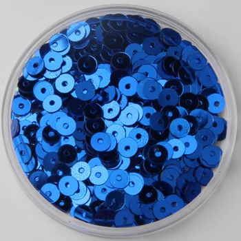 

50g(12000pcs) 3mm Flat Round Loose Sequins Sewing Wedding Craft Children DIY Accessories Blue Confetti