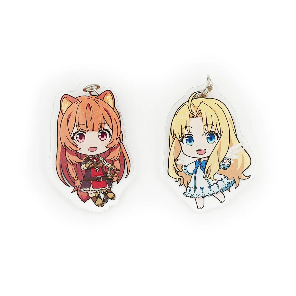 Акриловый брелок для ключей с изображением героя из щита Tate No Yuusha nose agari Anime Raphtalia