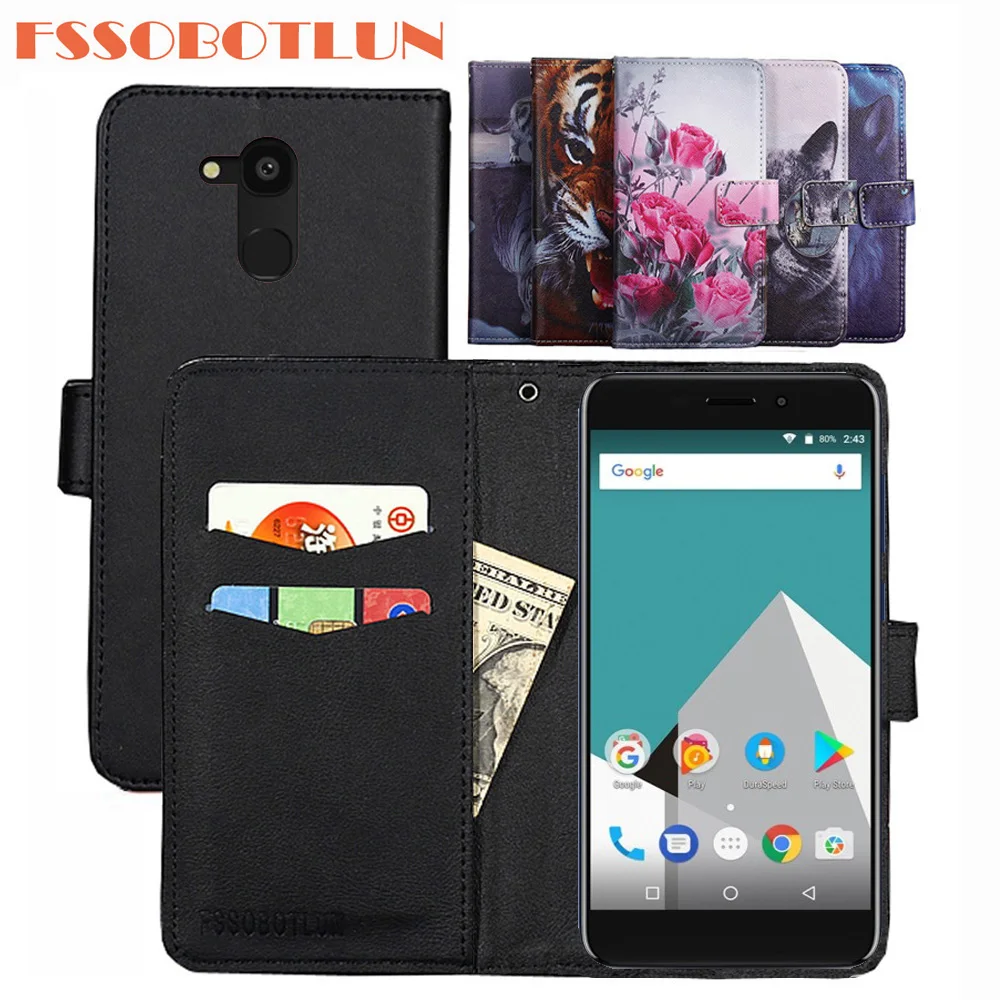 

FSSOBOTLUN For Vernee M5 5.2" Case PU Leather Retro Flip Cover Shell Magnetic Fashion Wallet phone Cases Kickstand Strap