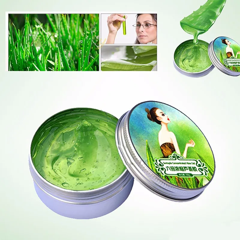 30g 100% Pure Natural Aloe Vera Gel Wrinkle Removal Moisturizing Anti Acne Anti-sensitive Oil-Control Aloe Vera Sunscreen Cream