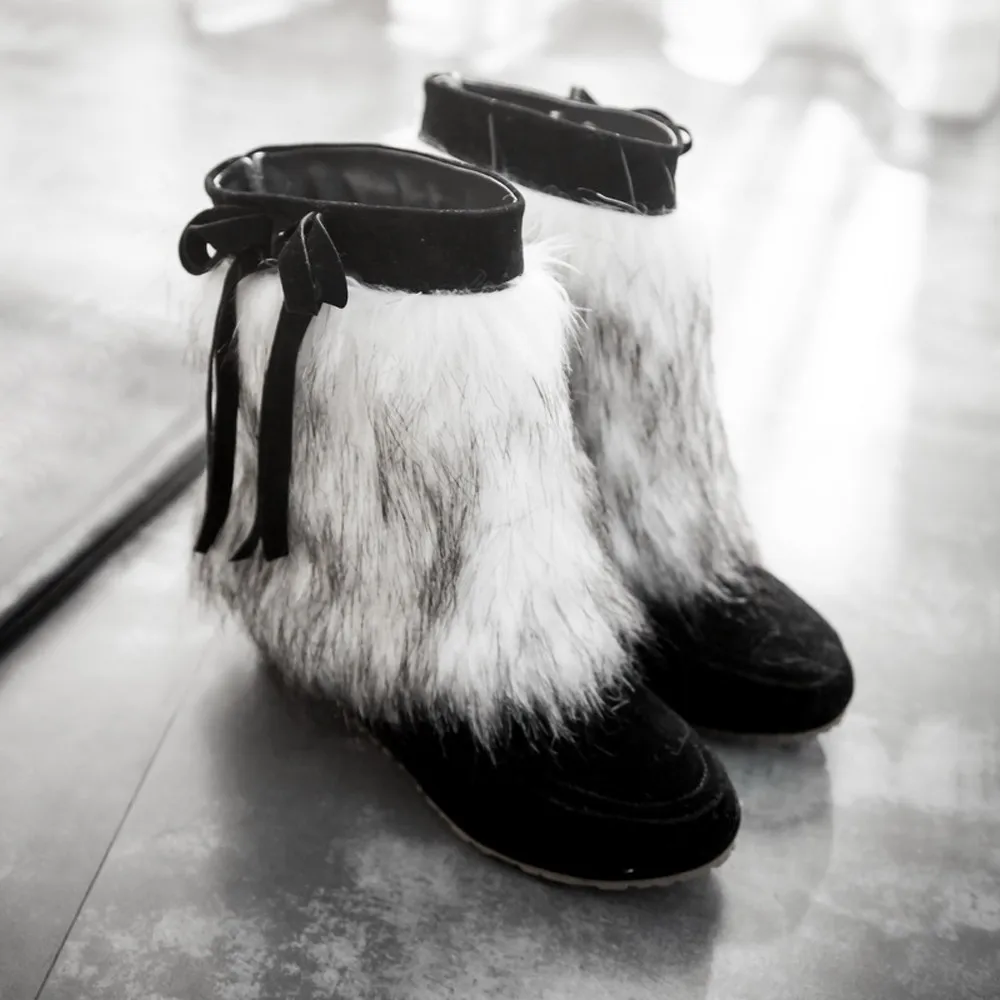Для женщин полусапожки Обувь на теплом меху зима зимние сапоги замшевые стильная бахрома плюшевые ботильоны на танкетке с высоким каблуком, этнические, праздничные ботинки; Botas