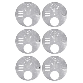 

6Pcs Bee Hive Nuc Box Entrance Gates, Entrance Disc (Diameter:12.5Cm) - Beekeeping Equipment Beehive Tool Beekeeper Tool