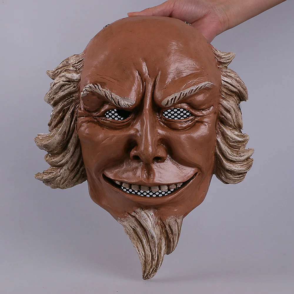 Cos The Purge 3 Mask Cosplay Caleb Warren Old Man Mask Hard Resin Election Year Mask  Helmet New Halloween Party