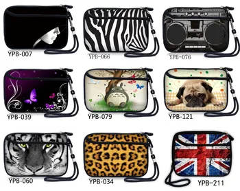 

Neoprene Hand Carry hard Disk Bag Case Cover Compartments for 2.5" HDD Hard Disk,Mobile Power bank Bag w/ Pocket,Strap