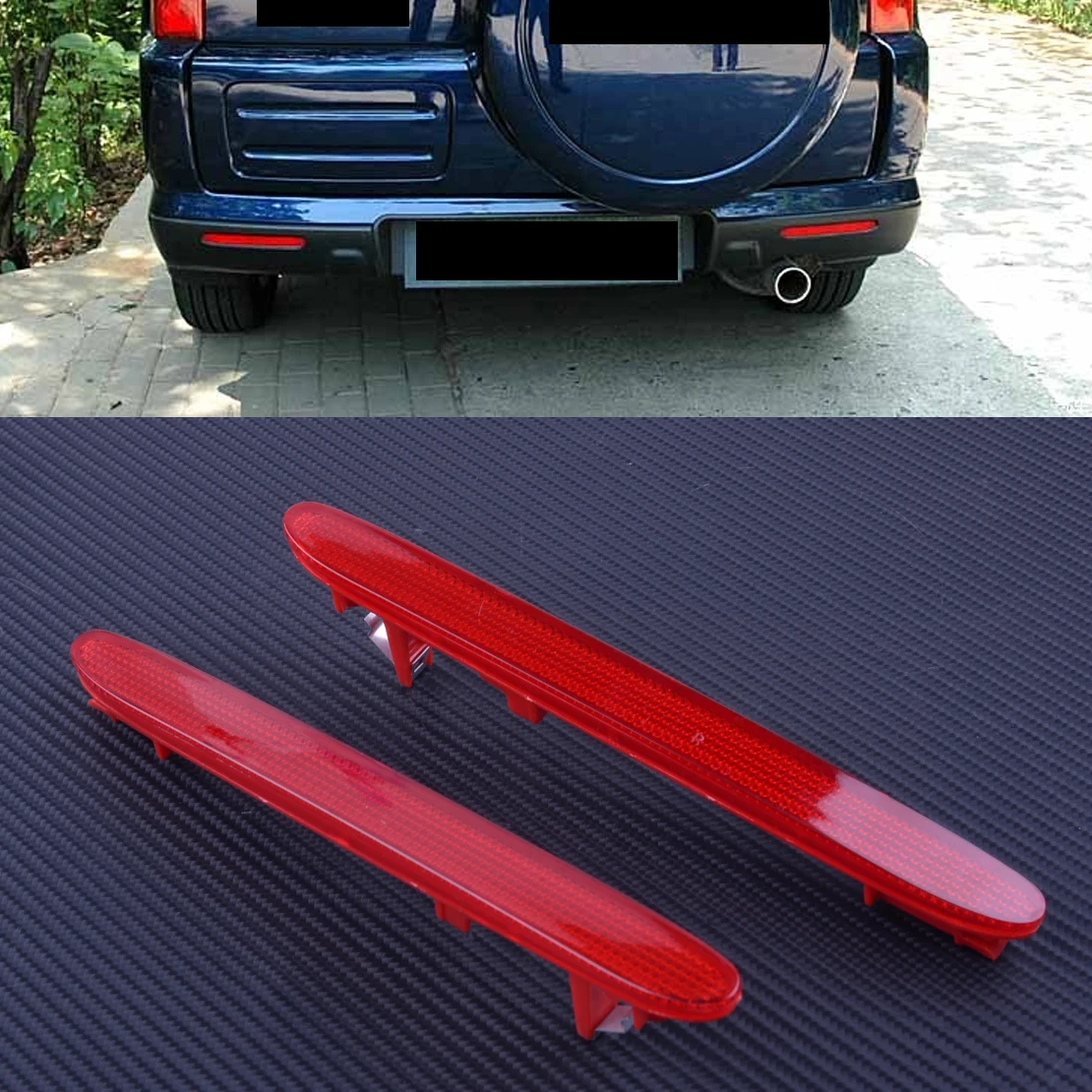 

1 Pair Bumper Face Bar Rear Left & Right Reflector Light Tail Brake Parking Warning Lamp Fit For Honda CRV Element TSX
