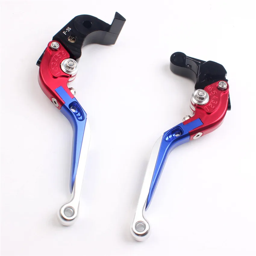 

Extendable Brake Clutch Lever Fit Suzuki GSXR600 2004 2005 GSXR750 2004 2005 Moto Accessories Blue&Red