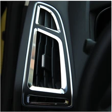 Automobile(6/p) Interior Mouldings Air conditioning outlet Sequin Trim Stainless steel car accessoires for FORD Focus 2